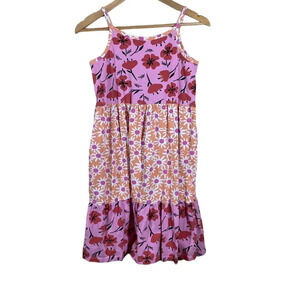 Hanna Andersson Pink and Orange Floral Kids Dress